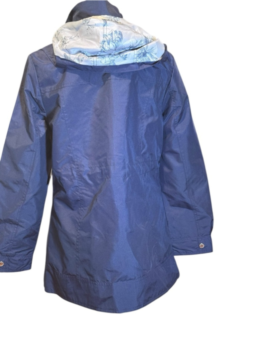 Women's nicole Miller Navy Rain Coat Size S - Picture 3 of 4